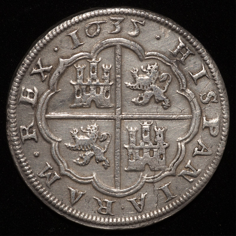 8 reales Felipe IV Segovia 1635. PAS6770