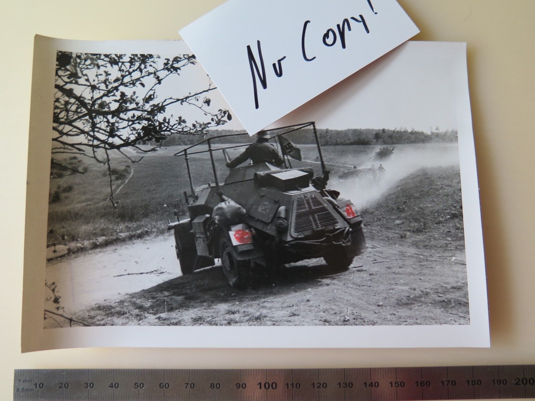 LARGE FOTO Westfront Ville Sommauthe Panzerspähw