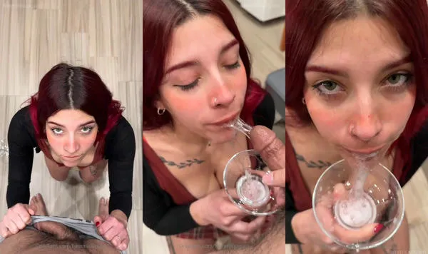 FiammiSxagain Drinks Her Man’s Juices