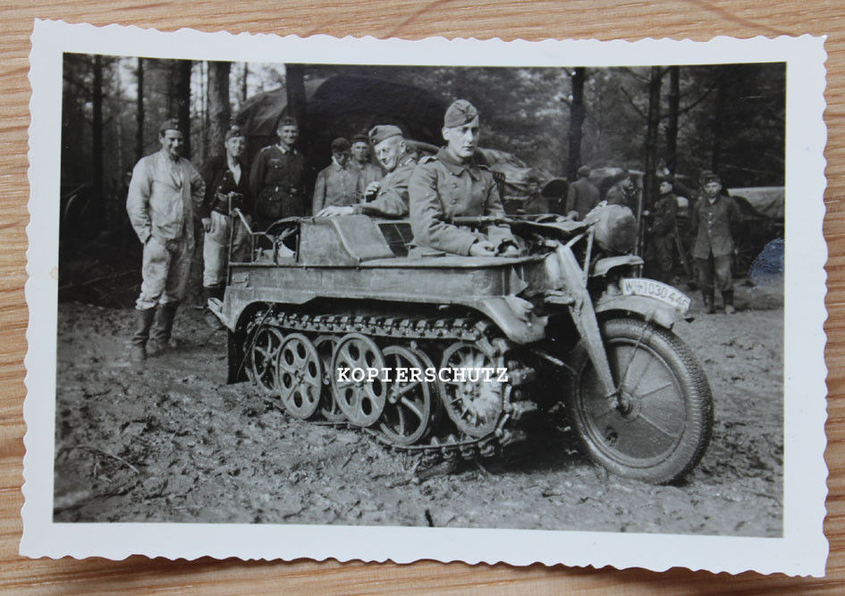 seltenes schönes Detail Foto NSU Kettenkrad