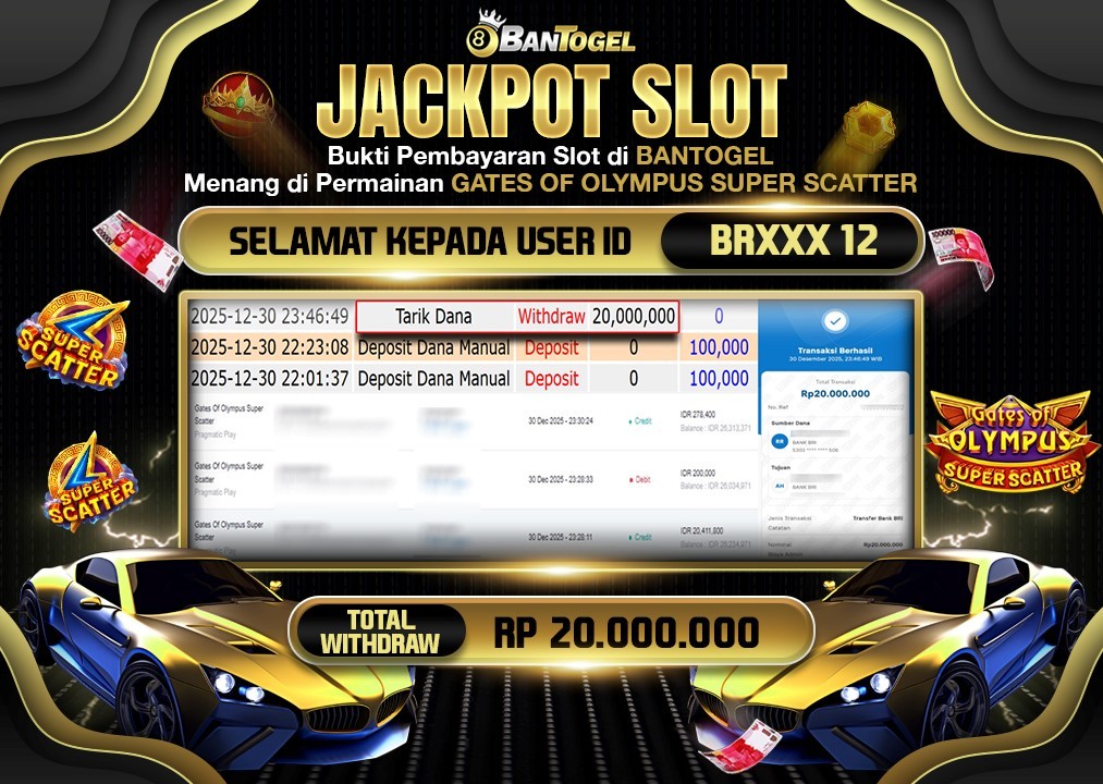BUKTI JACKPOT LUNAS BANTOGEL