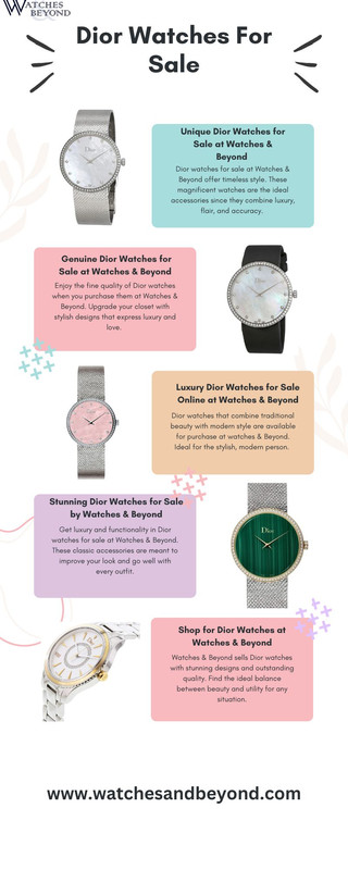 Dior Watches For Sale
