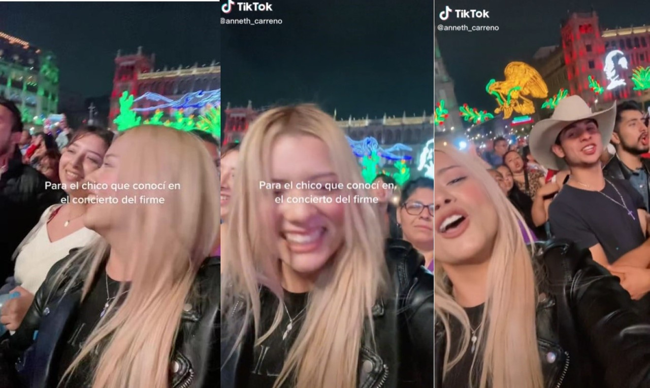 Chica se enamora en concierto de Grupo Firme y cuanta su historia en TikTok