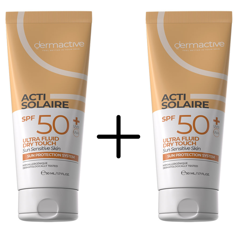 ديرماكتيف اكتي سولير سائل الحماية من الشمس 50 مل 1+1