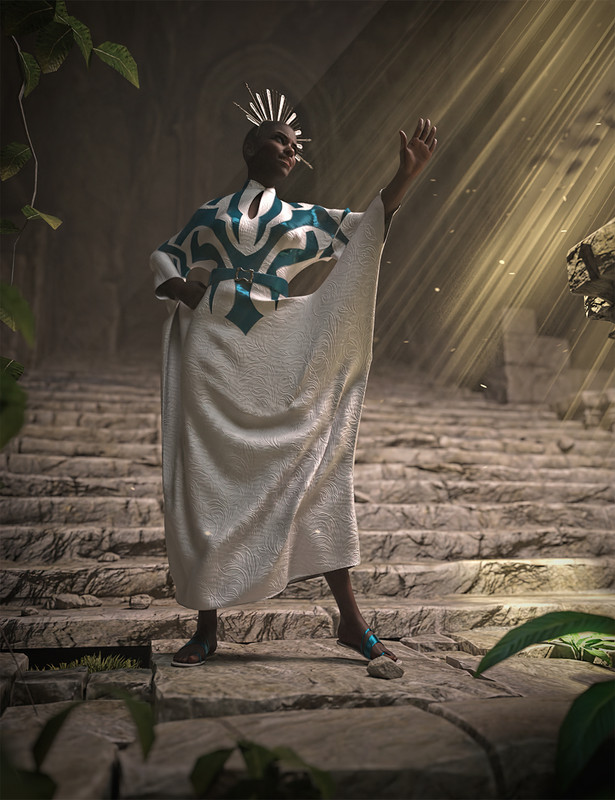 dForce High Priestess Outfit Textures dForce High Priestess Outfit Textures