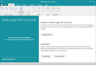 Wide Angle PDF Converter 1.09