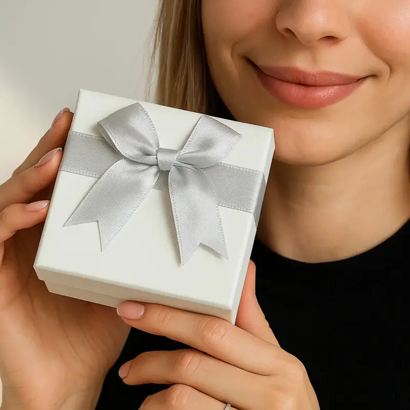 Boîte cadeau élégante Chaîne CâlinÉternel