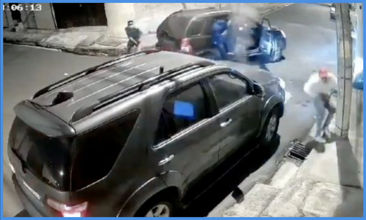 Ladrón trató de robar camioneta pero el dueño lo mató a balazos: video viral