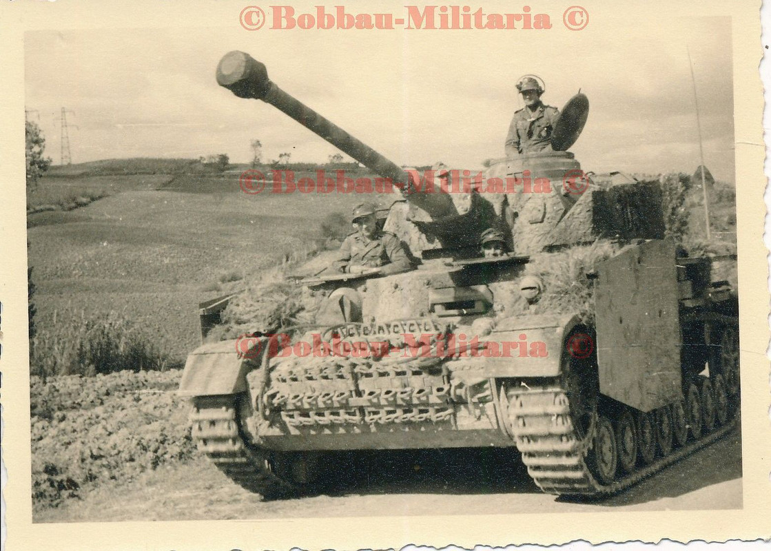 Italien Livorno Wehrmacht Panzerkampfwagen 4 Langrohr Seitenschürzen Panzer