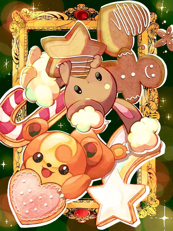 buneary-and-teddiursa-pokemon-drawn-by-t