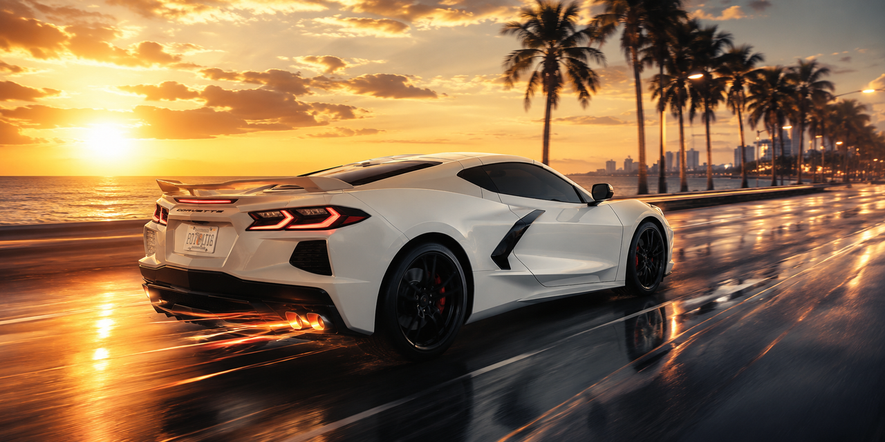 Demos um Rolê: Uma Semana ao Volante do Chevrolet Corvette Stingray C8 6.2 V8 LT2 nas Ruas da Flórida