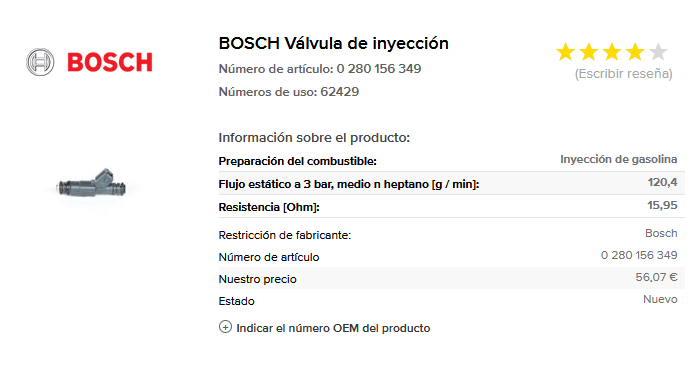 inyector del e36 325i
