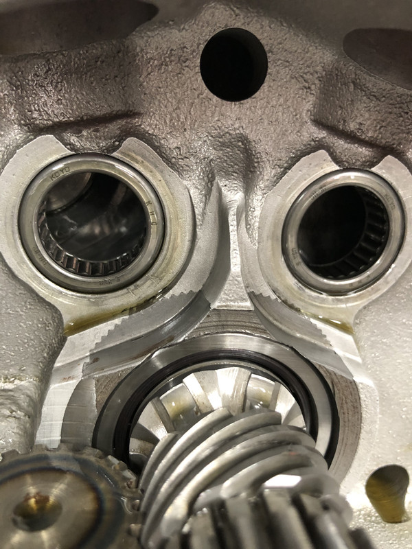 Clearancing pinion bearing race