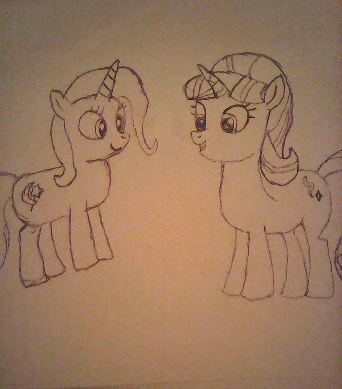 Starlight Glimmer e Trixie (desenho feito por mim) Photo0240