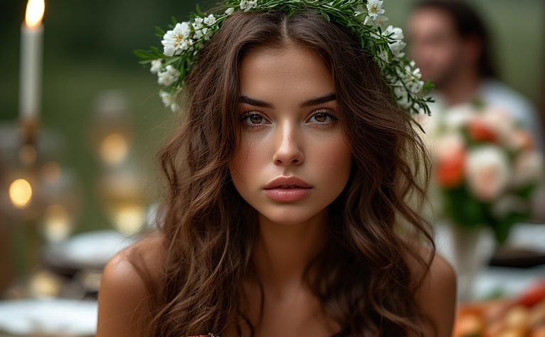 Garden Wedding Brown hair 0 05