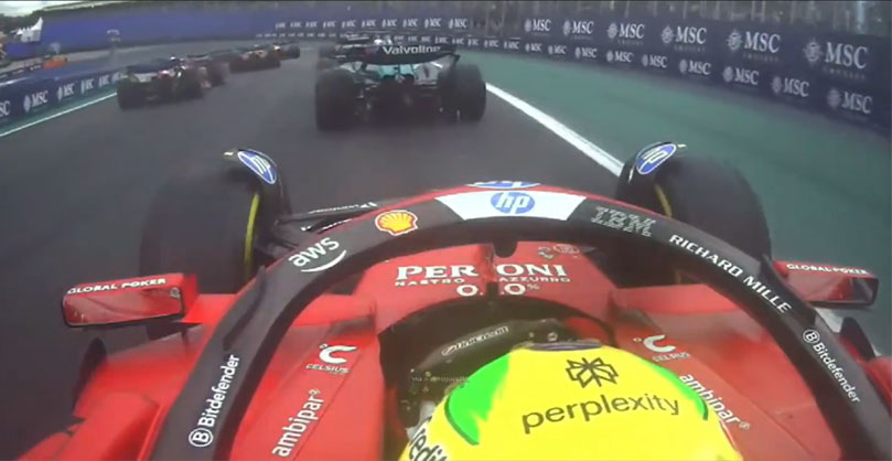 Watch onboard: Lewis Hamilton’s impressive start at Interlagos in Brazil Sprint