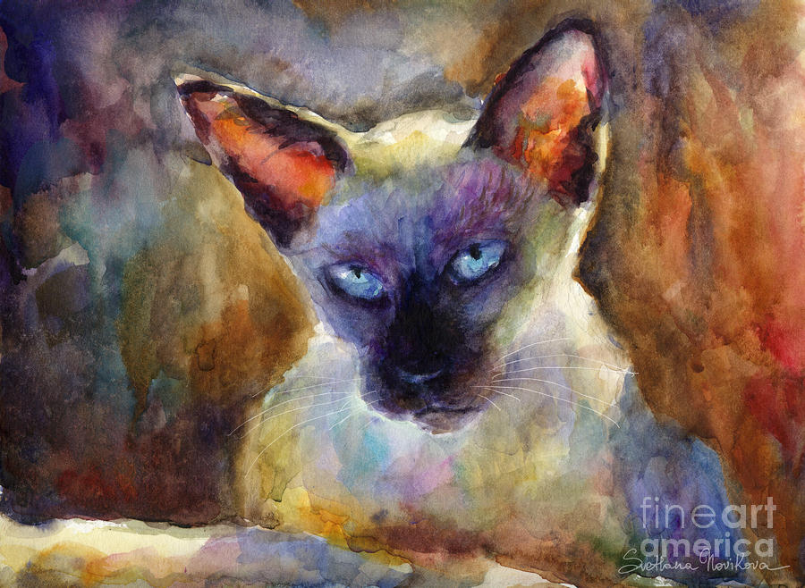 15-watercolor-siamese-cat-painting-svetlana-novikova