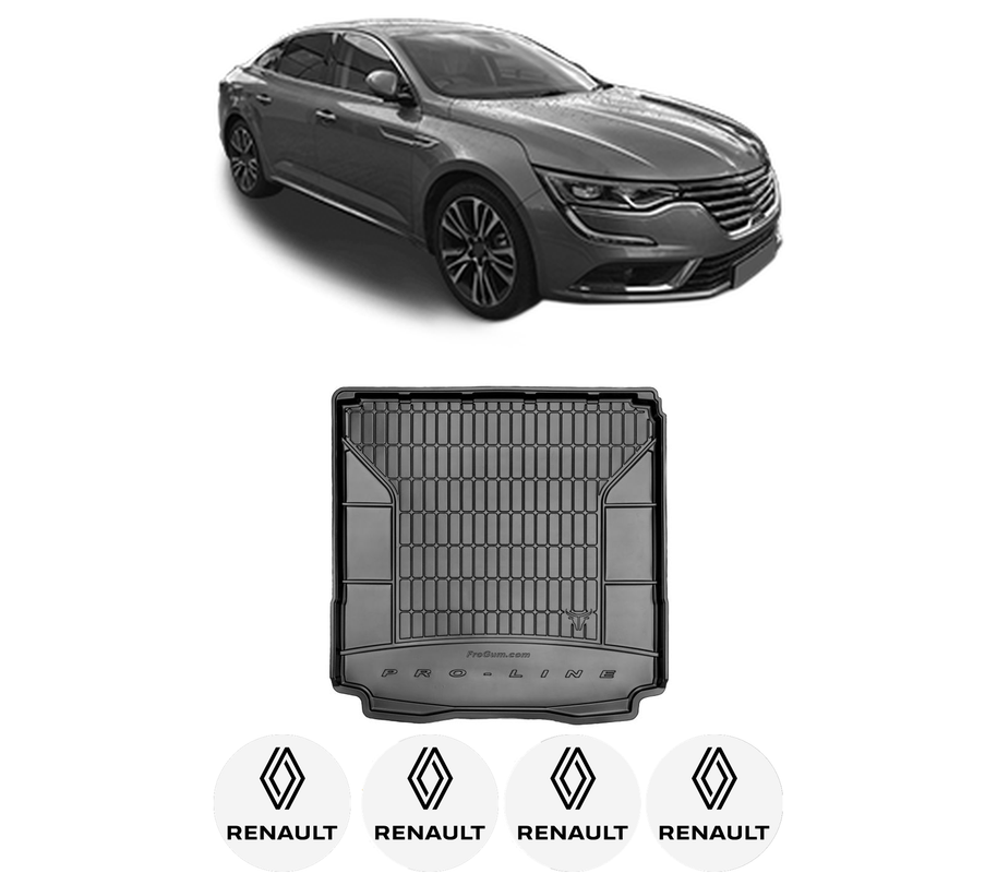 Tavita Portbagaj RENAULT TALISMAN (LP_) din 2015-2022, Protectie Portbagaj Auto, 4x Stickere auto cu RENAULT
