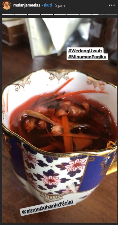 Mulan Jameela unggah wedang uwuh