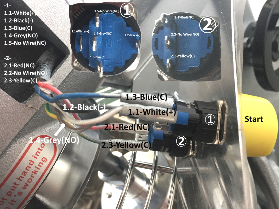 REHUN RH16 Push Button 5A 250VAC; 3A 30VDC; 3 pins   REHUN Push Button 5A 250VAC; 3A 30VDC; 5 pins-1