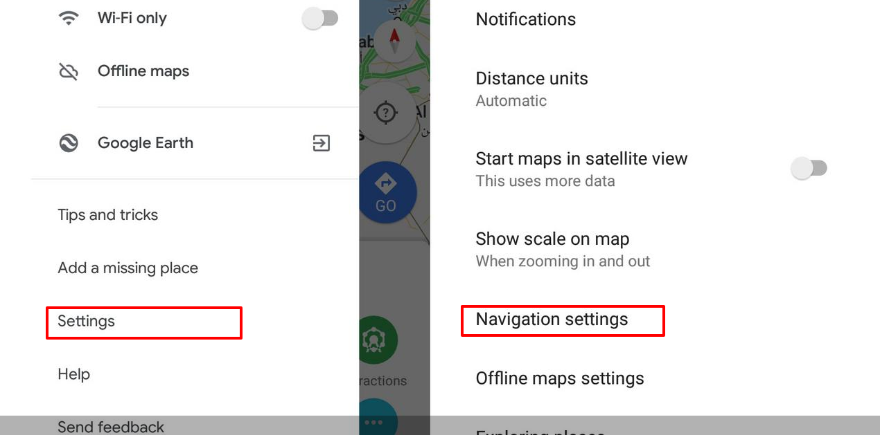 How to activate the speedometer in Google Maps