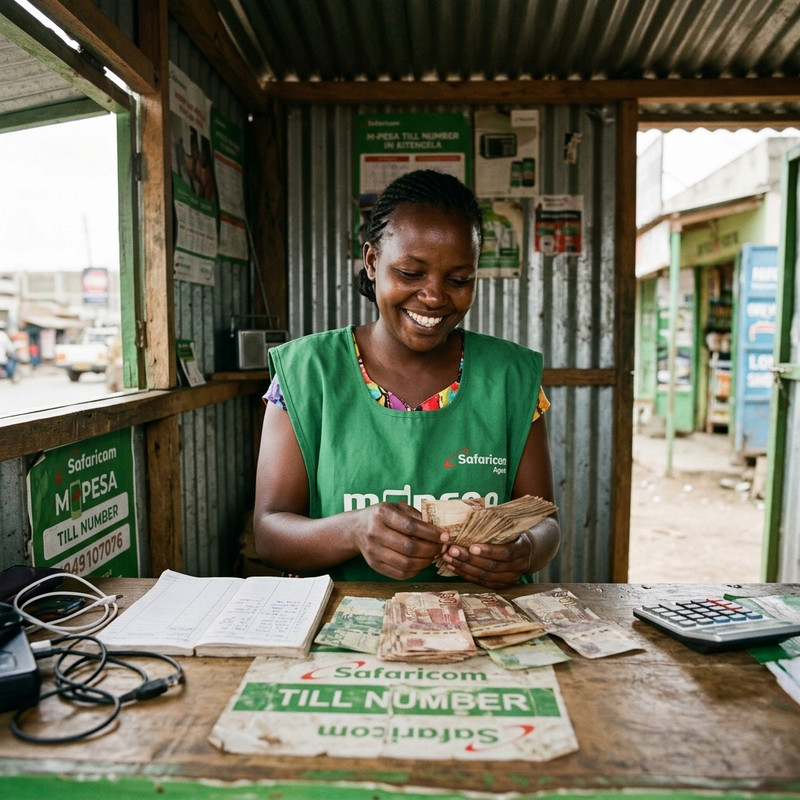 Successful M-Pesa Agent in Kenya