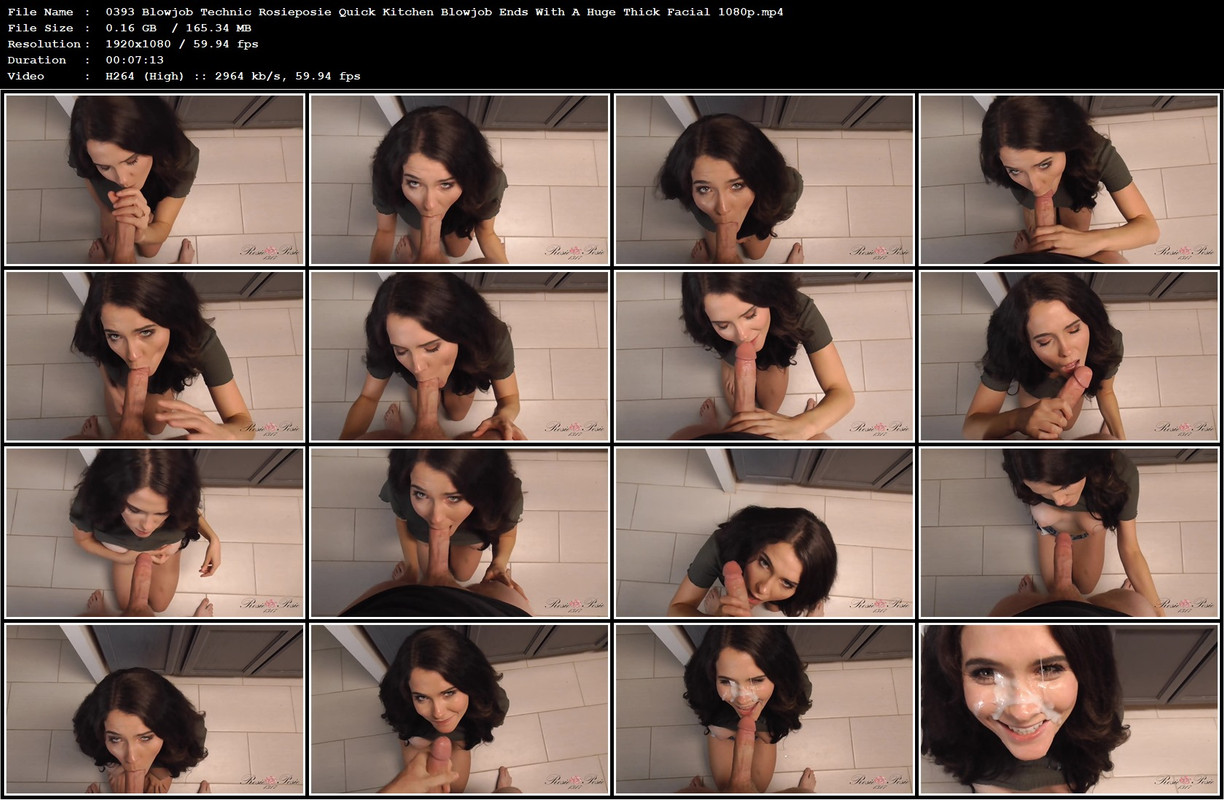 0393 Blowjob Technic Rosieposie Quick Kitchen Blowjob Ends With A Huge Thick Facial 1080p.mp4