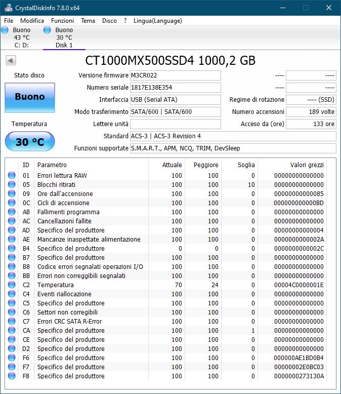 CrystalDiskInfo Crucial MX500 M2 1TB 2019-06-01