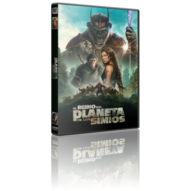 Portada - El Reino del Planeta de los Simios [DVD9 Full][Pal][Cast/Ing/Fra/Cat][Sub:Varios][C.Ficción][2024]