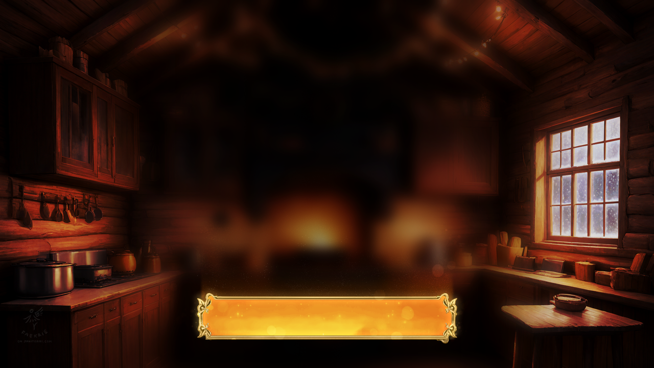 DESKTOP UHD Winter Cabin Dialogue Box