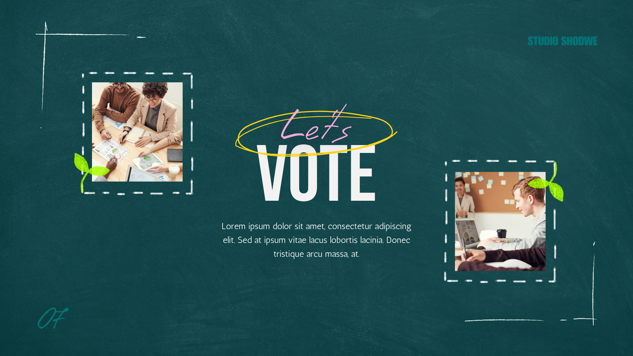 Green Pink Chalkboard Brainstorm Presentation