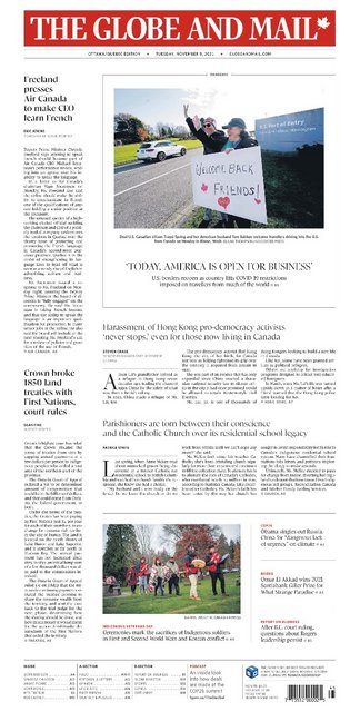 The Globe and Mail – November 09, 2021