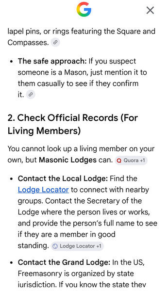 Record of lodge as evidence
