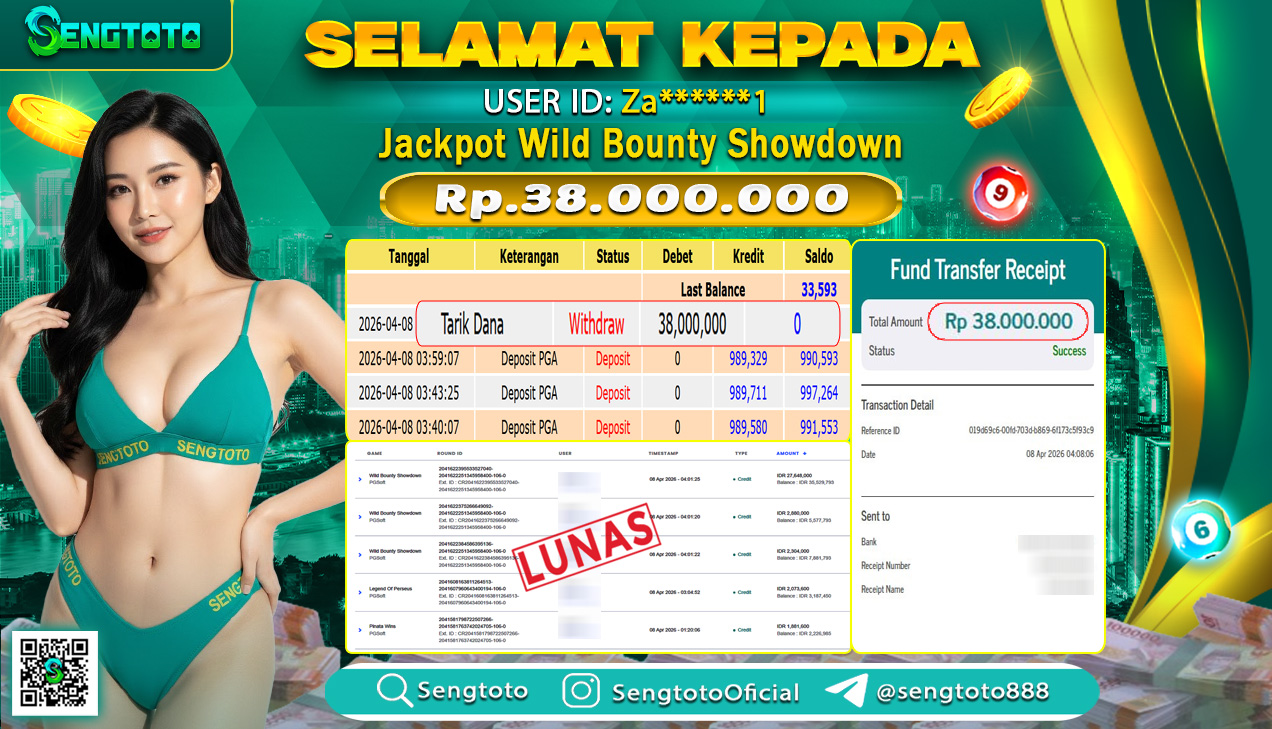 BUKTI PEMBAYARAN SLOT WILD BOUNTY SHOWDOWN
