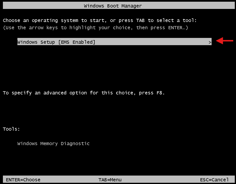 Press any key