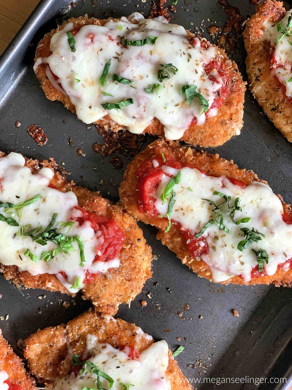 Healthy Chicken Parmesan- Gluten-free, Keto-friendly, Low Carb