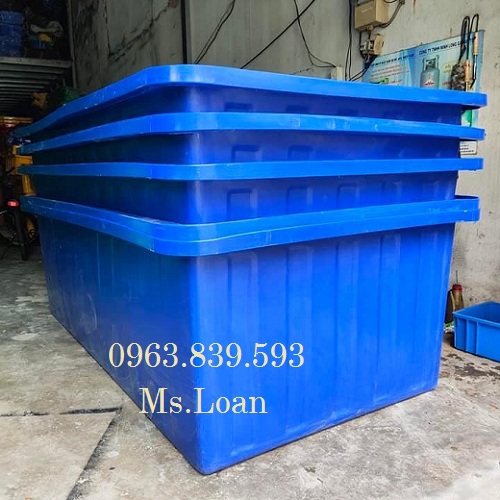 HCM - Bán thùng chữ nhật 1100lit dùng nuôi cá rẻ khu vực hcm / lh 0963 839 593 ms.loan Tank-nhua-nuoi-ca