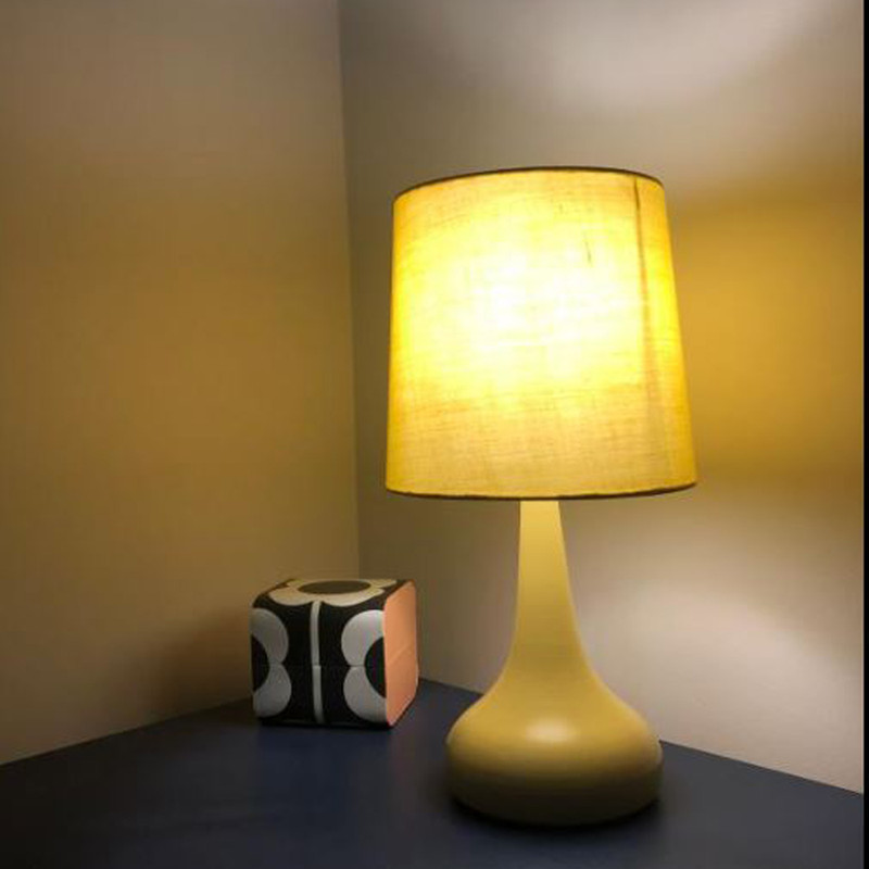 Yellow Bedroom Lamps - 1 Bulb Desk Lamp Warehouse Cylinder Yellow