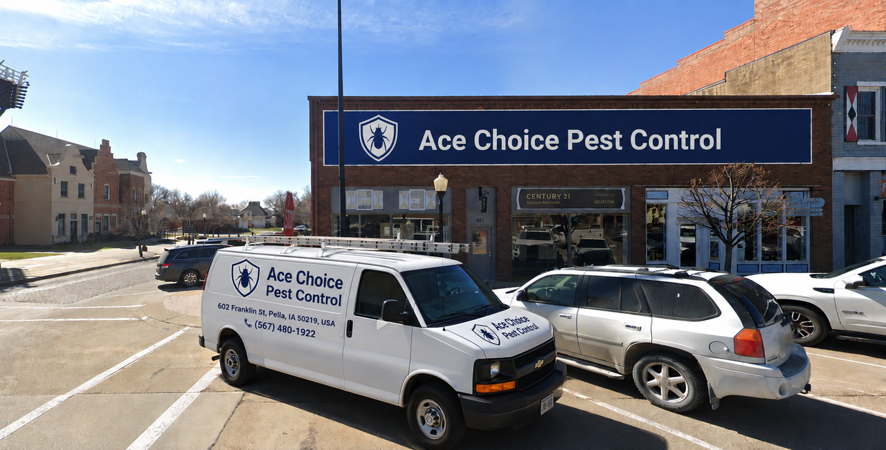 Ace Choice Pest Control technician van