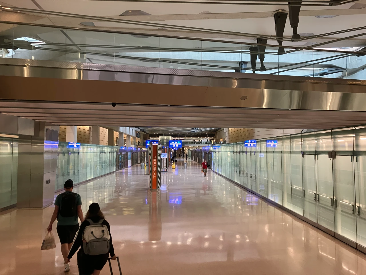 Dulles concourse gate area