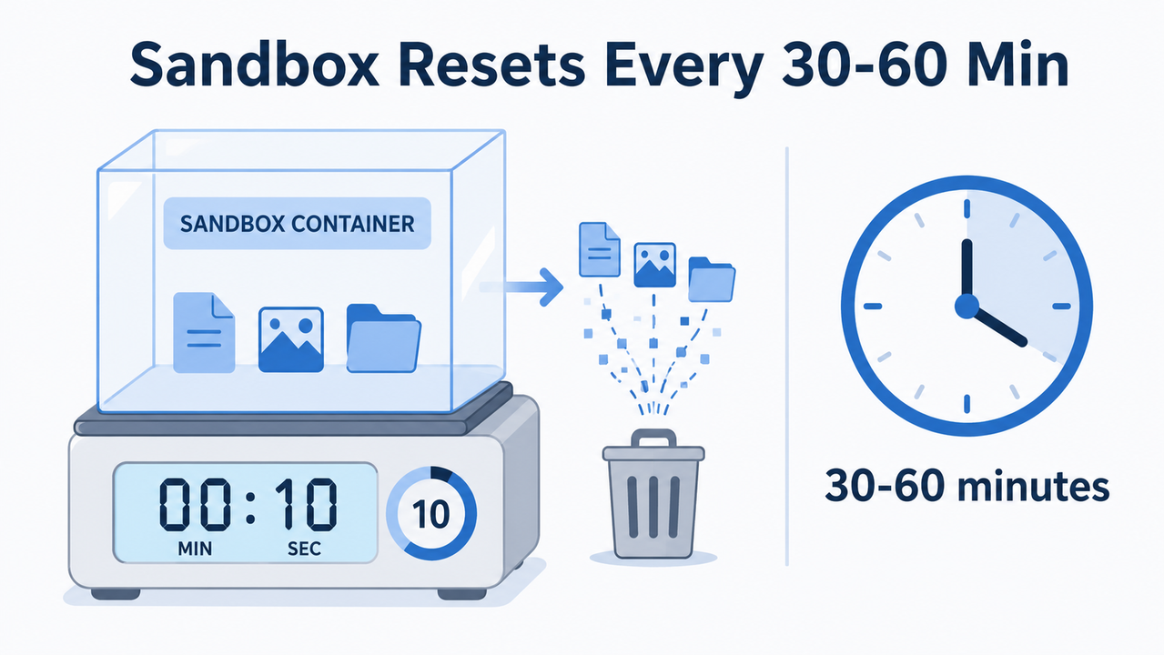 chatgpt code interpreter resets losing progress sandbox timer diagram