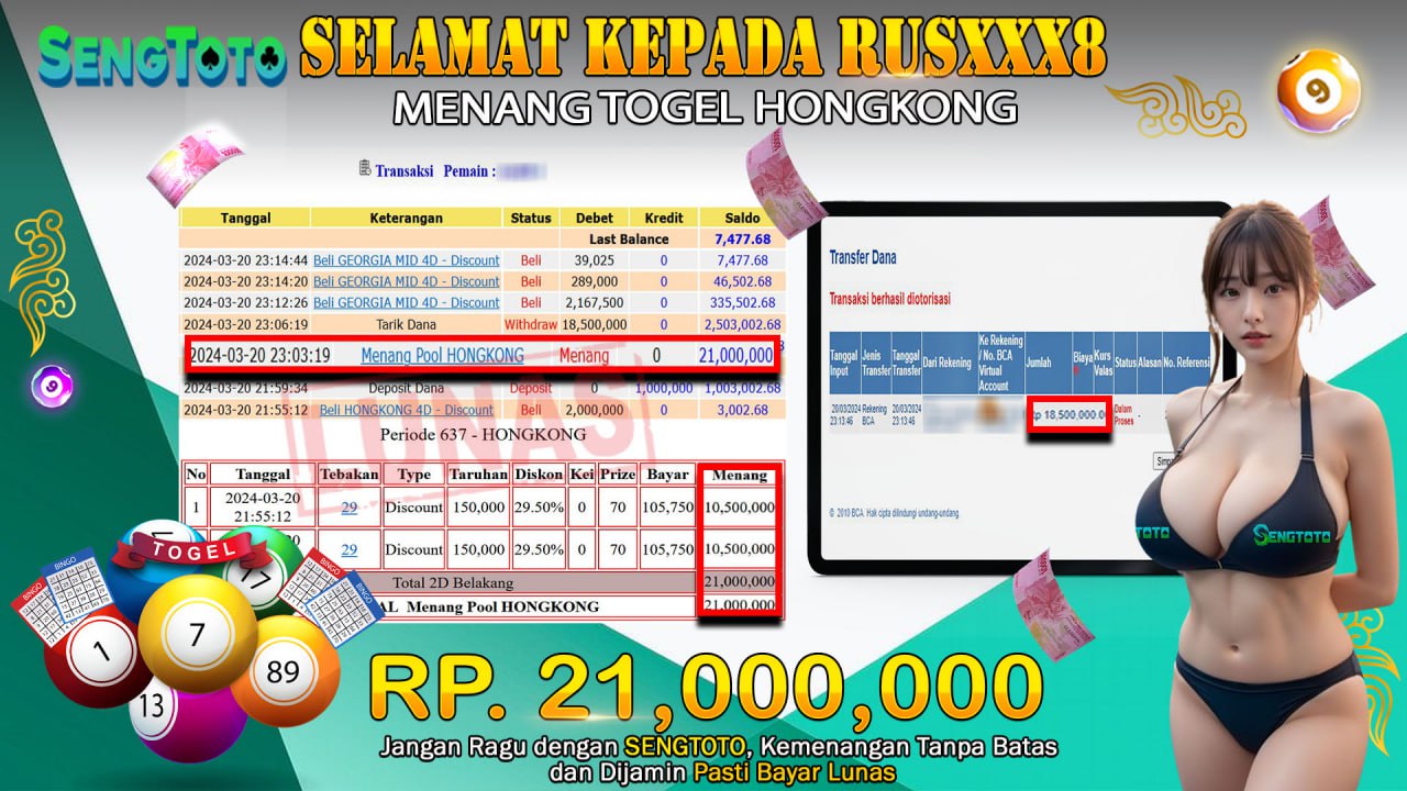 BUKTI PEMBAYARAN TOGEL HONGKONG