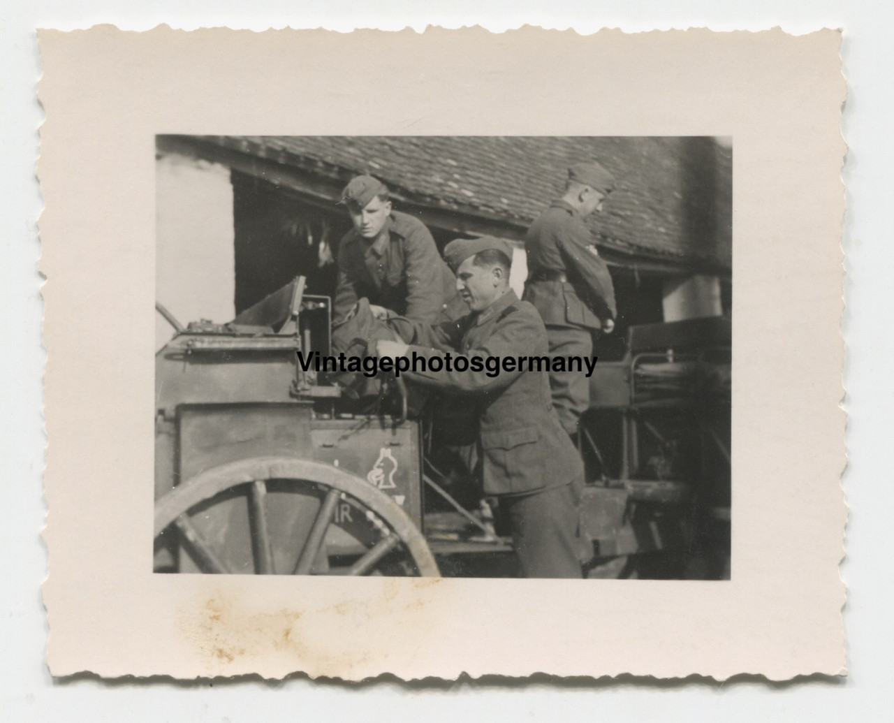 Foto Bosnien 369 Inf Div Kroatisch Bandenkampf Wappen Kutsche Freiwillige