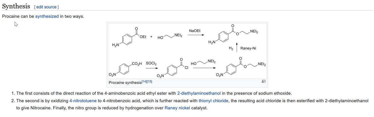 procaine Synthesis, CC BY-SA 3.0