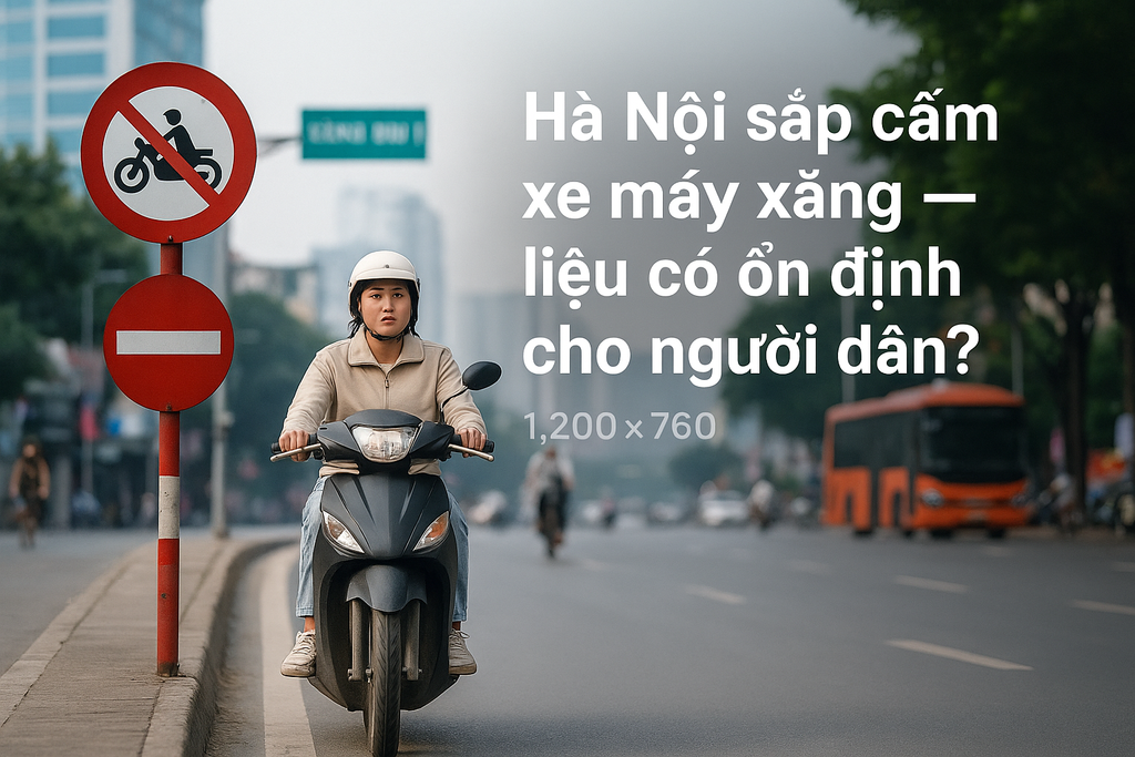 Hà Nội sắp cấm xe máy xăng liệu có ổn định cho người dân?