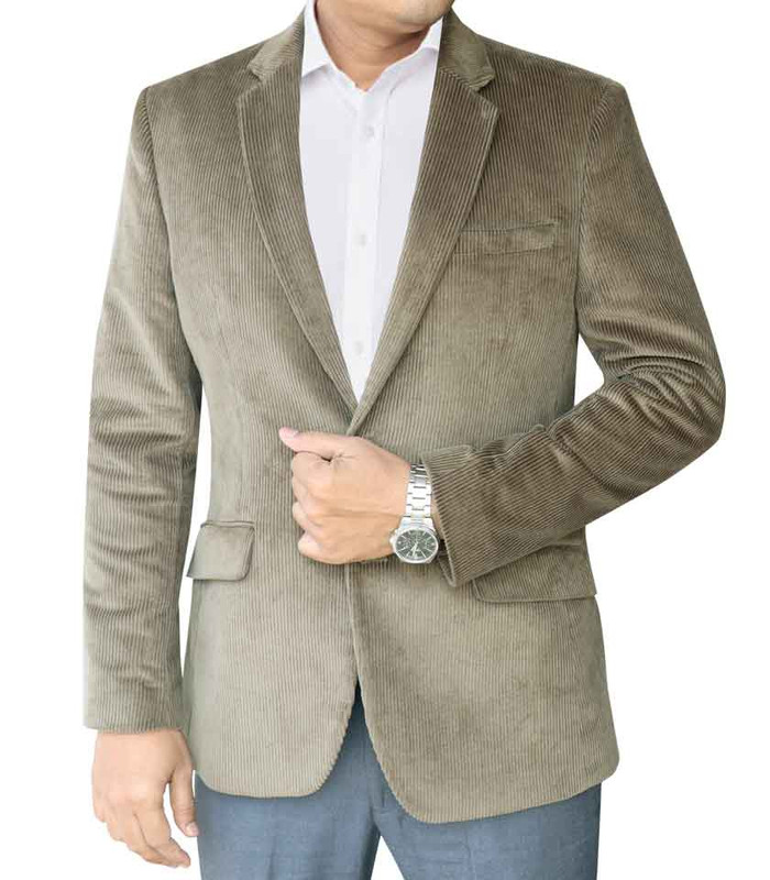 Formal Slim Fit Blazer for Men Color: SSB-2(35.OLIVE CORD)E/W (Copy)