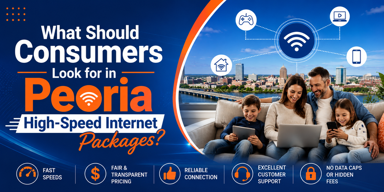 What Should Consumers Look for in Peoria High Speed Internet Packages