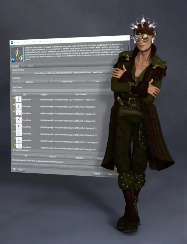 Bone Minion Batch Converter for Genesis 9 Poses
