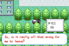 the trainer's talking to erika outside the gym.