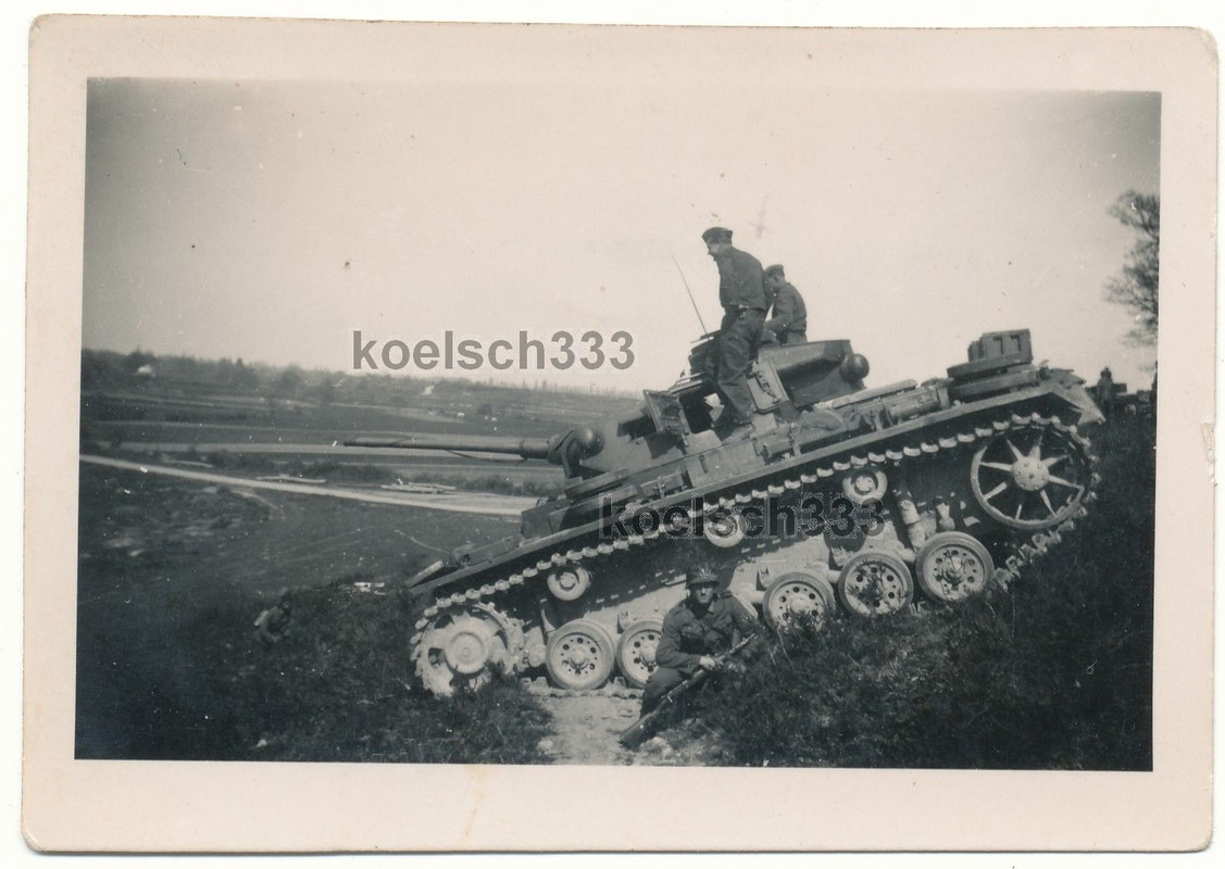 Foto Panzer III im Gelände  Panzergrenadiere Kam